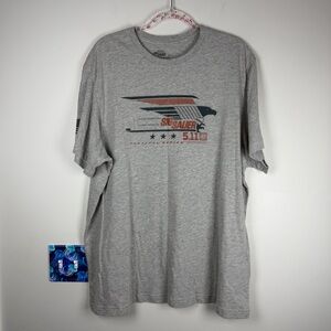 Men’s 5.11 Tactical x Sig Sauer Gray T-Shirt Short Sleeve Graphic Tee 2XL